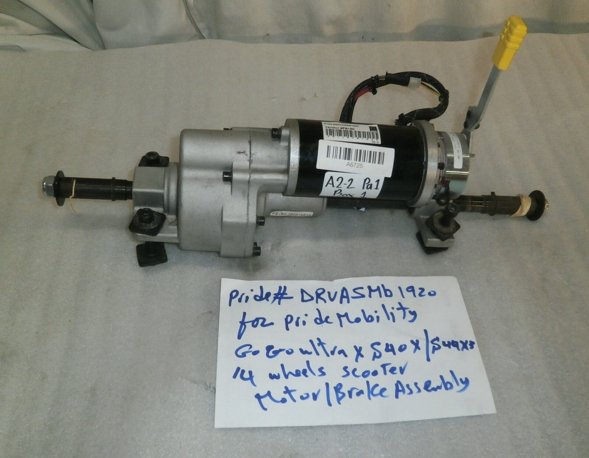 PRIDE DRVASMB1920/ MOT134077 FOR GO GO ULTRA S40/S44 SCOOTER MOTOR ASSEMBLY
