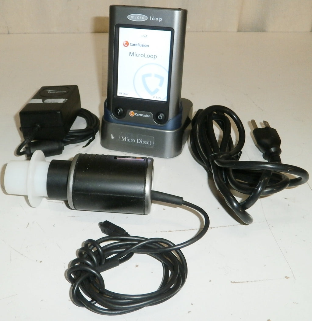 Carefusion Viasys Vyaire Microloop Spirometer ML3535 w/ Adapter & Accessories