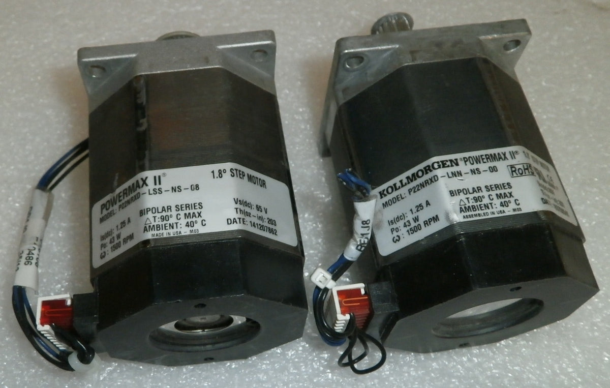 POWERMAX II MOTORS AS ONE LOT P22NRXD-LSS-NS-08 AND P22NRXD-LS-NS-00 GOO