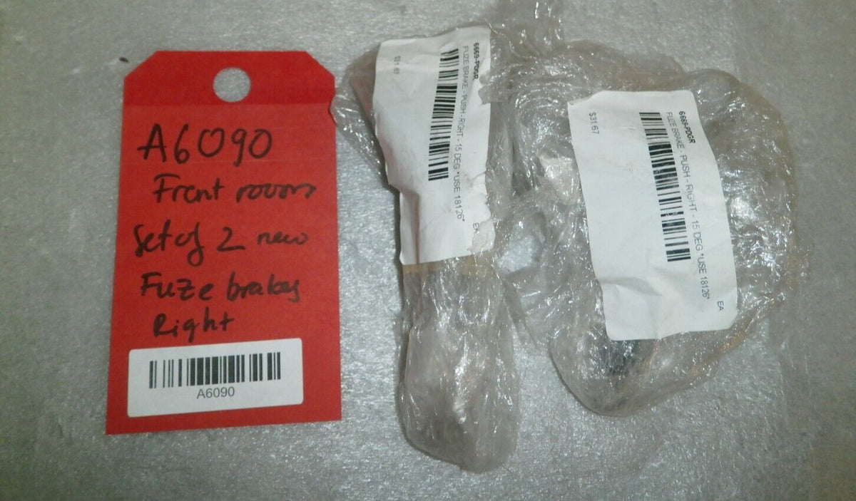 Set of 2 Wheelchair 6669-PDGR Fuze Brakes Push 15 DEG USE 18126 RIGHT