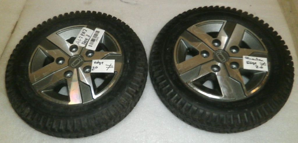 Lot of 2 POWER WHEELCHAIR WHEELS PRIMO QUANTUM EDGE 2.0 POWERTRAX 3.00-8