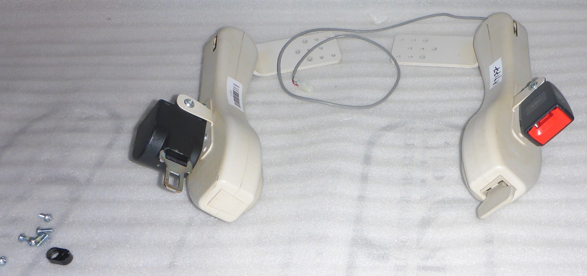 2023 BRUNO CURVED STAIR LIFT ARMS L AND R-CONTROL-SEAT BELT AND BOARD -AS PHOTO