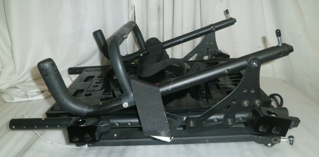 QUICKIE QM-710 Tilt Base with Actuators & Back frame Folded w/ Armrest Support