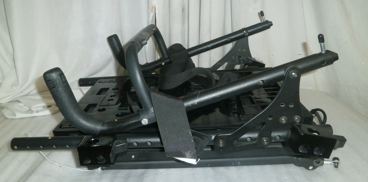 QUICKIE QM-710 Tilt Base with Actuators & Back frame Folded w/ Armrest Support