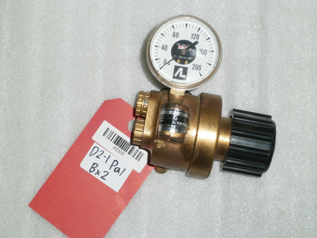 AIR LIQUIDE 002118 NITROGEN PRESSURE REGULATOR w/110-0507 AND PSI GAUGES