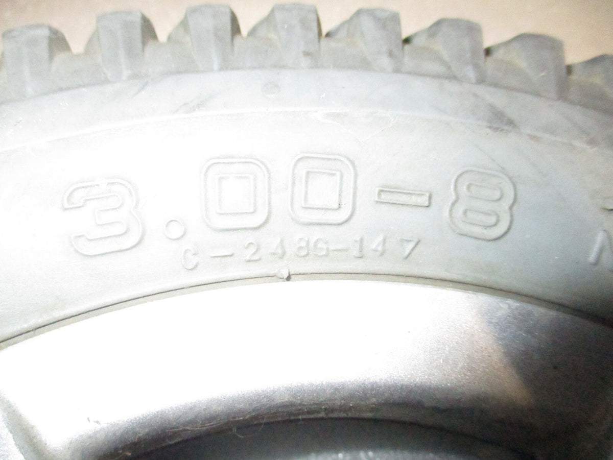 LOT OF 2 PRIMO POWERTRAX WHEEL 3.00-8 SOLID FAIR CONDITION