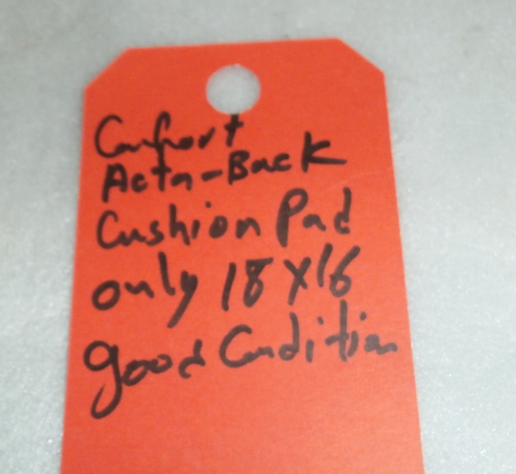 18 x 16" Comfort Acta-Relief Wheelchair Back Cushion only w/ Cover (No mounting)