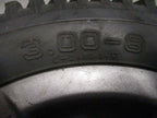 LOT OF 2 PRIMO POWERTRAX WHEEL 3.00-8 SOLID FAIR CONDITION