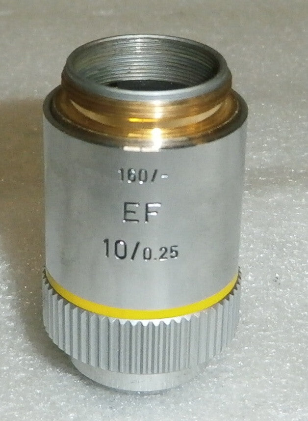 Microscope lens Leitz Wetzlar Germany 519760 / 160/- EF 10/0.25