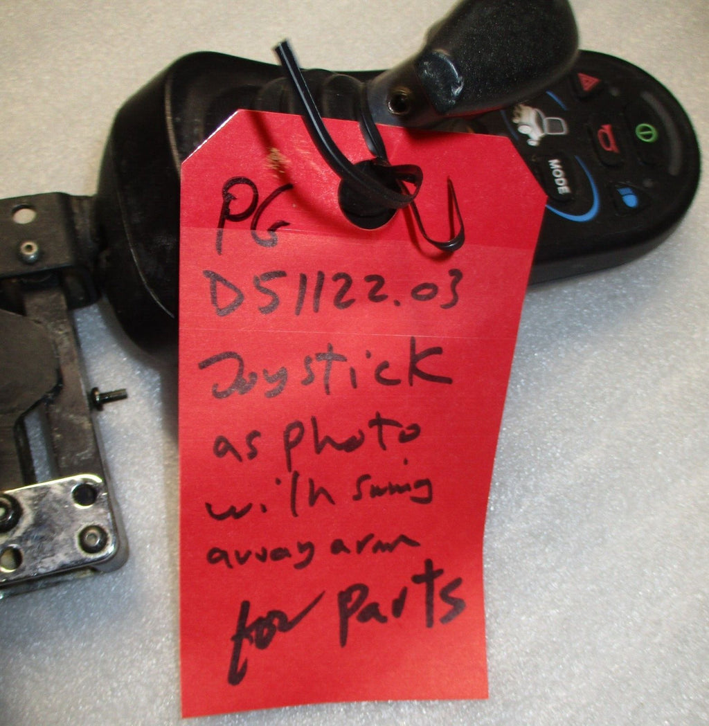 PG WHEELCHAIR JOYSTICK D51122.03 WITH SWING AWAY ARM FOR PART AS PHOTO
