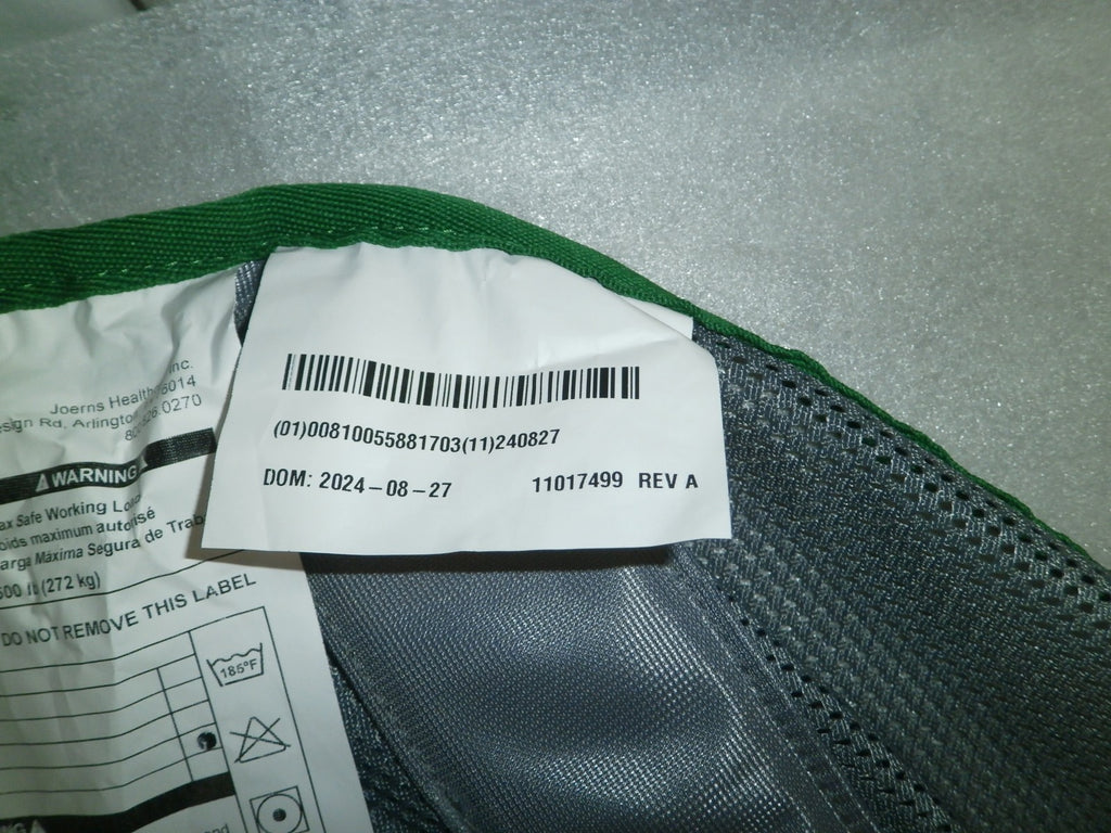 HOYER FULL BACK SLING LARGE GREEN SIZE 2024 VERY GOOD CONDITION