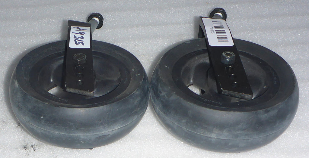 Lot of 2 QUICKIE 6 INCH CASTERS WITH FORKS USED GOOD CONDITION AS PHOTO