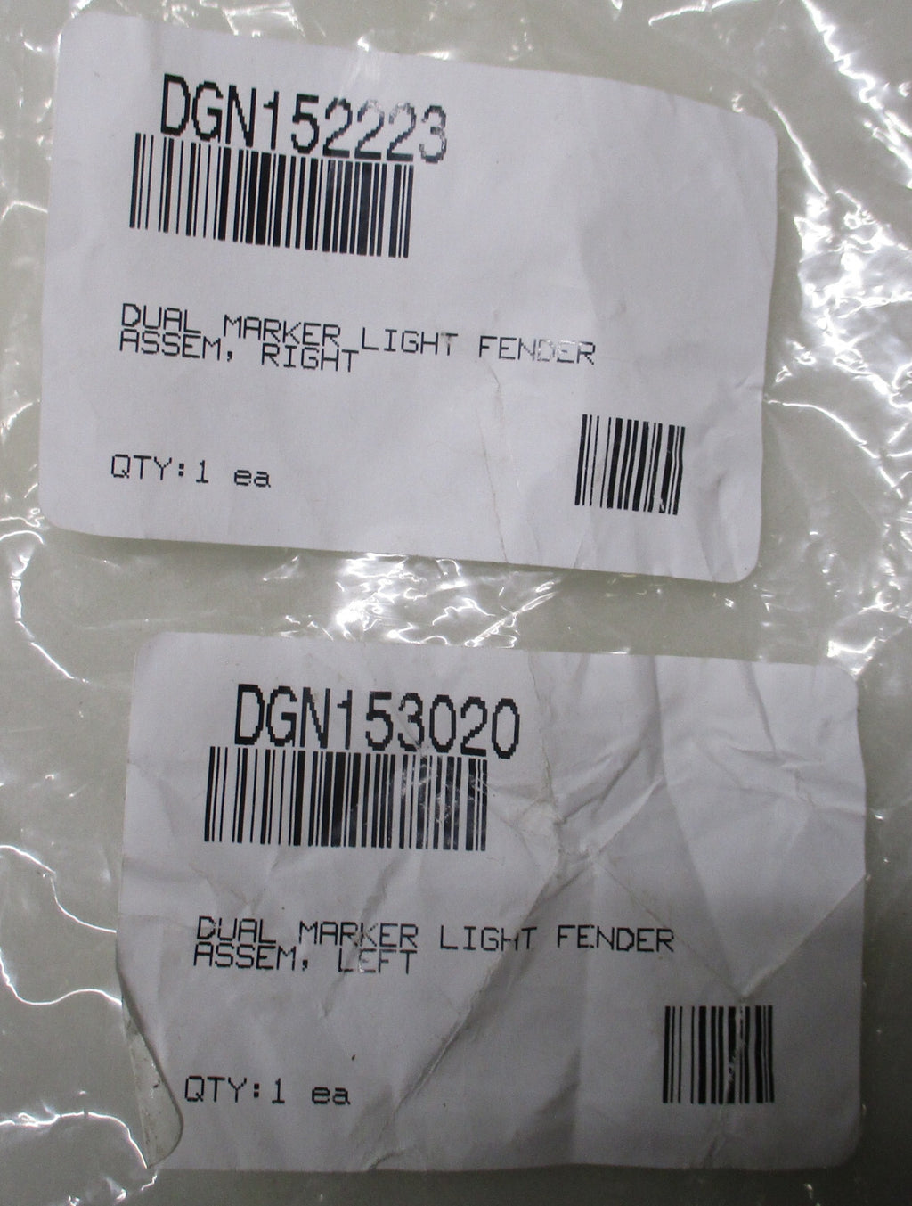 DGN152223-DGN153020 DUAL MARKER LIGHT FENDER LEFT AND RIGHT NEW CONDITION
