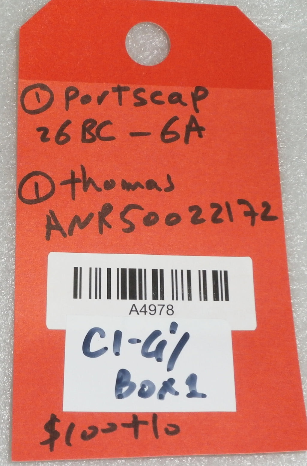 ONE POTSCAP 26BC-6A AND ONE THOMAS ANR50022172 AS PICTURES