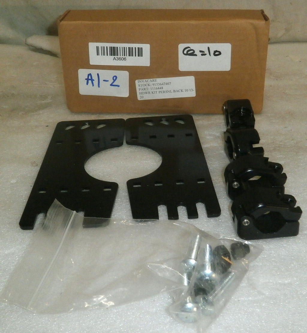 Pair of Invacare WHEELCHAIR BACK ACCESSORIES BRACKETS 1116448 for Personal Back