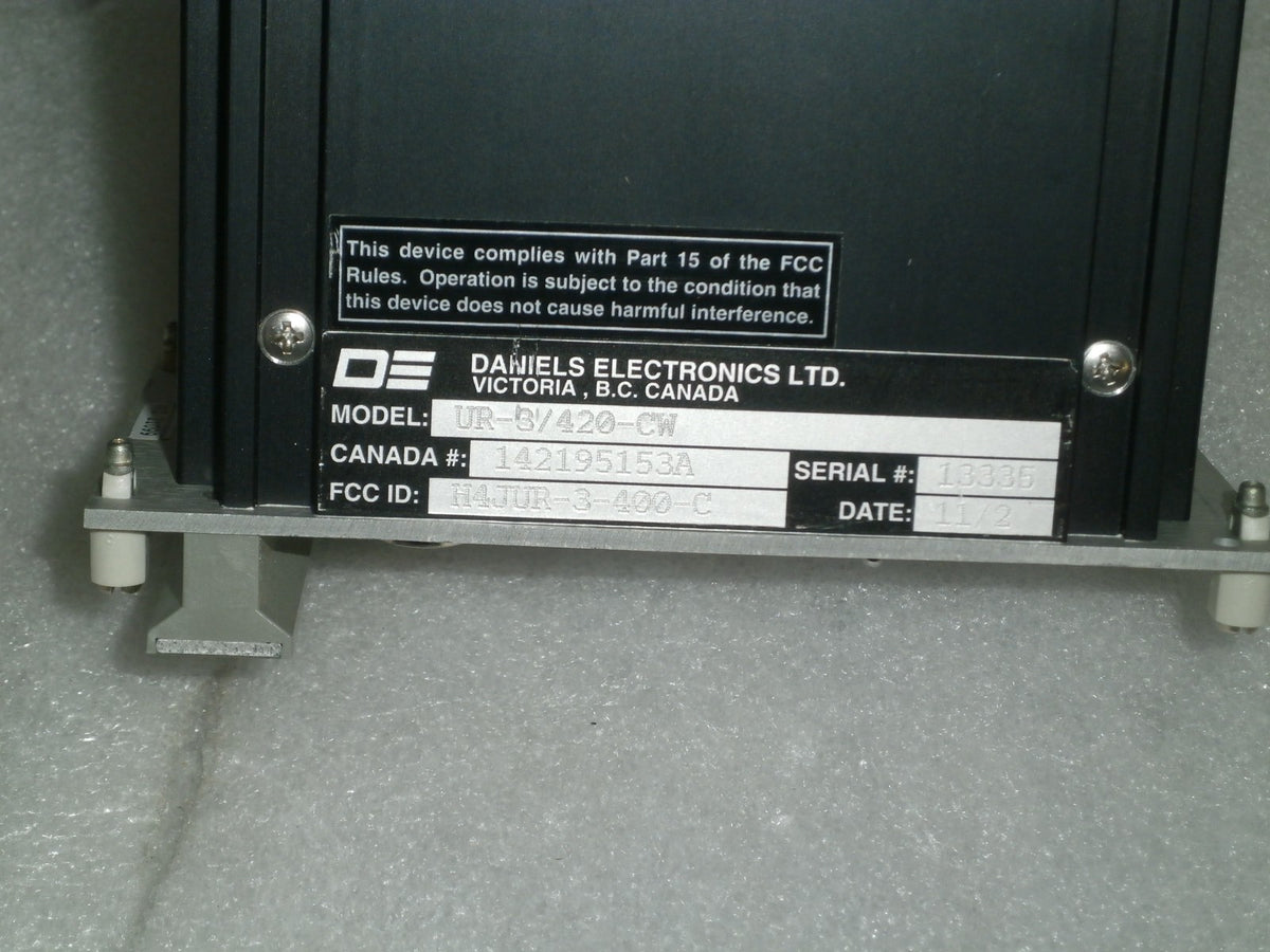 DANIELS ELECTRONICS UR-S/420-CW RECEIVER