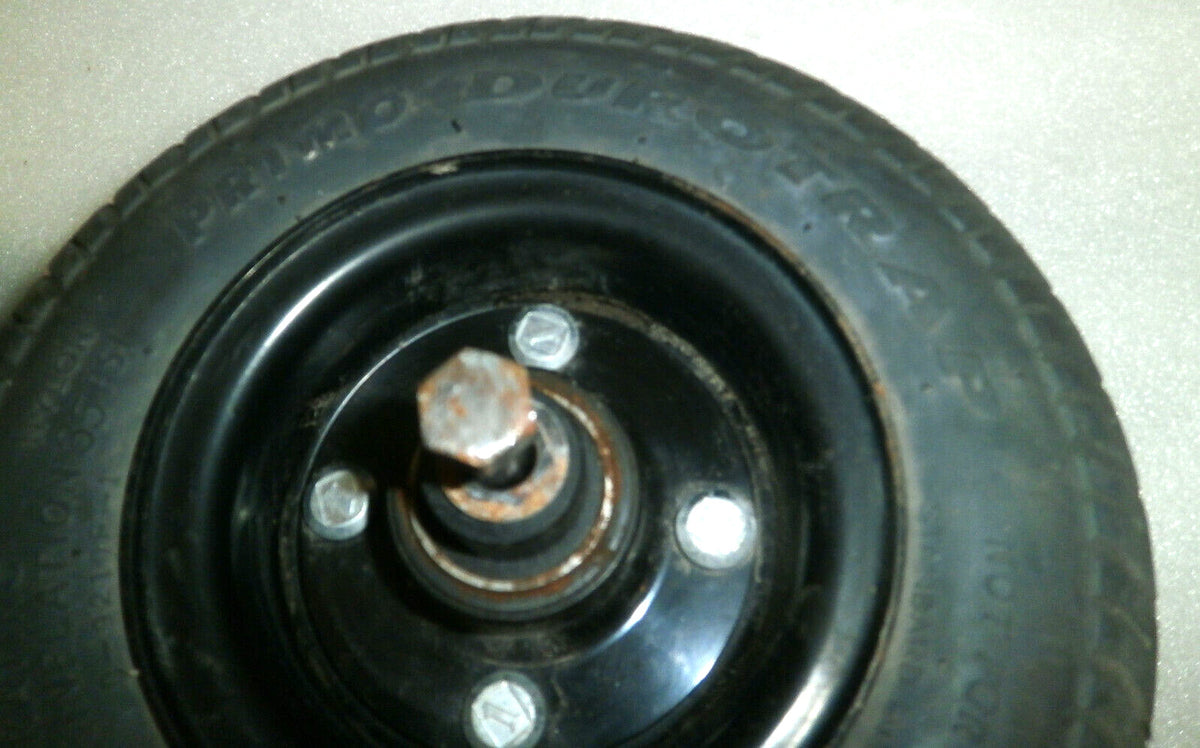 TWO QUICKIE 1450 POWER WHEELCHAIR WHEELS PRIMO DUROTRAP 2.80/2.50-4