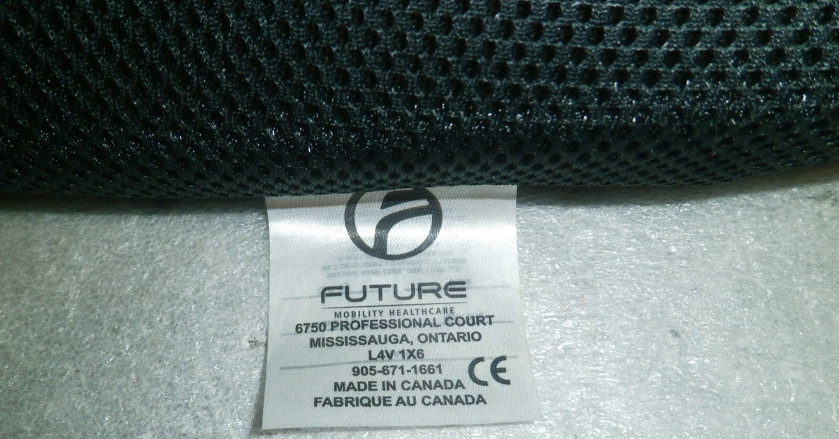 FUTURE WHEELCHAIR BACK CUSHION SIZE 16x21" W/ HEADREST & ACCESSORIES