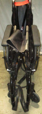 INVACARE MYON FOLDING WHEELCHAIR 17 INCH SEAT WIDTH GOOD CONDITION