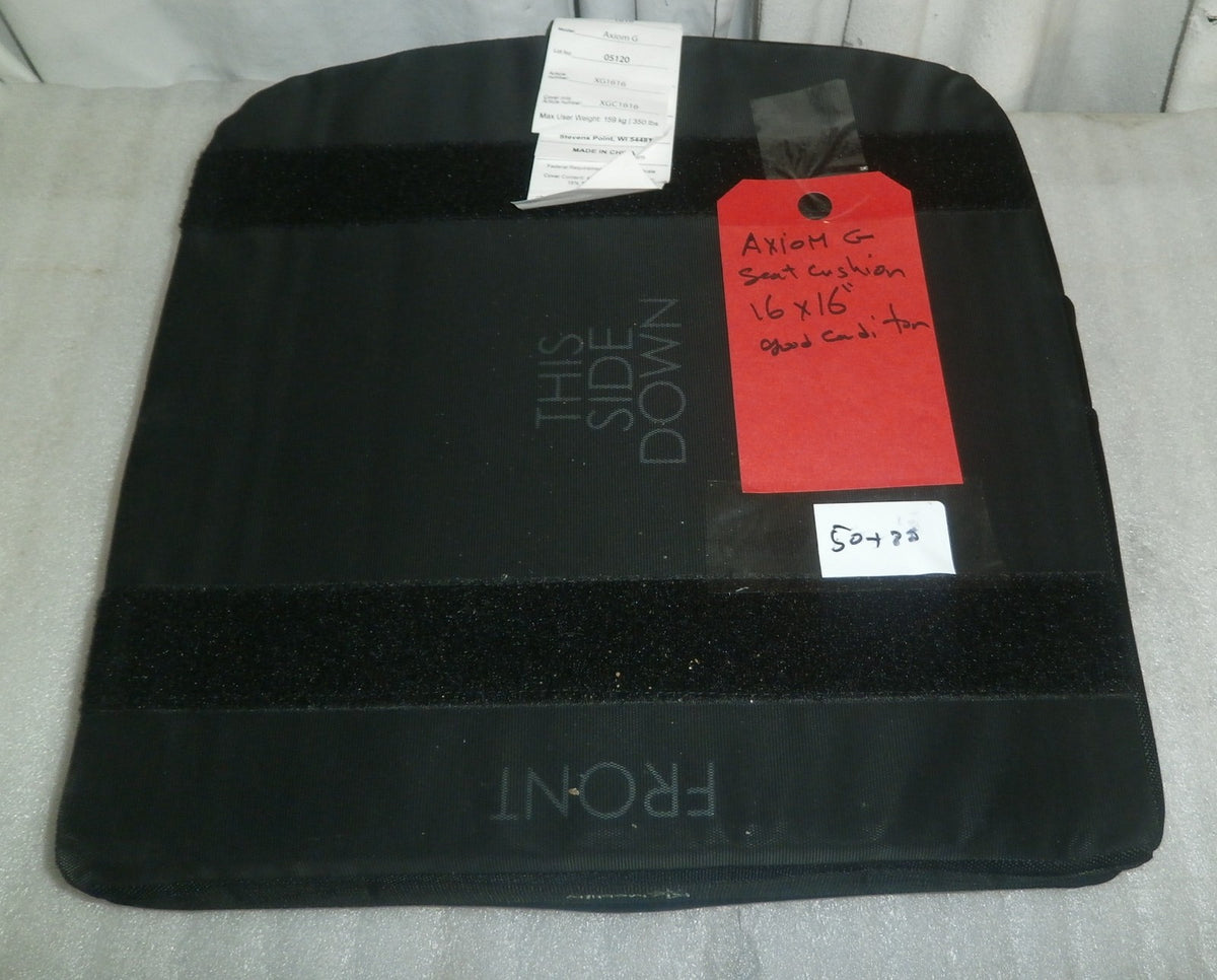Axiom G Wheelchair Cushion XG1616 Size 16X16" W/ Cover Good Condition