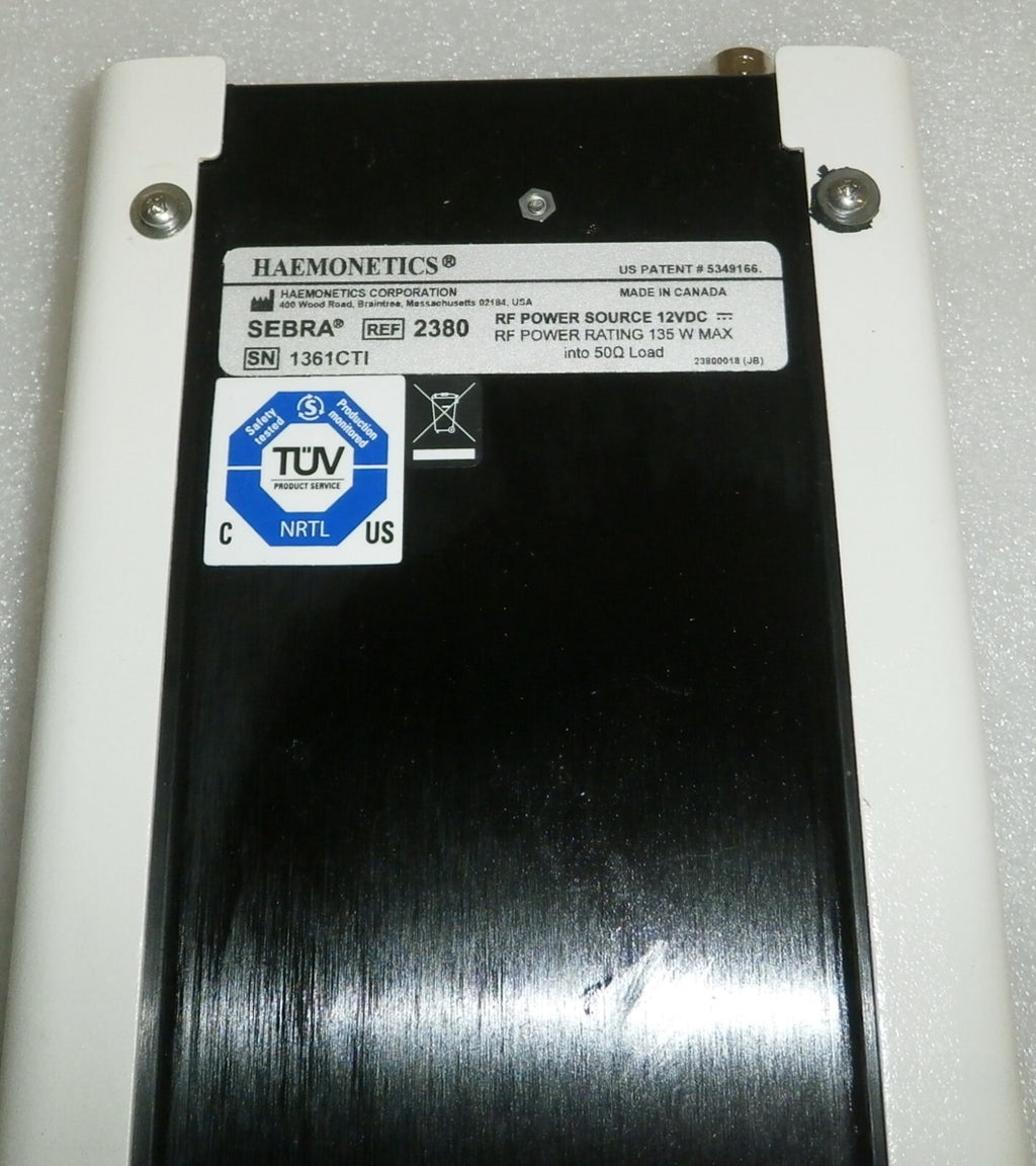 Haemonetics Sebra Tube Sealer 2380 w/ Head 1105 (No Charger, No Battery)