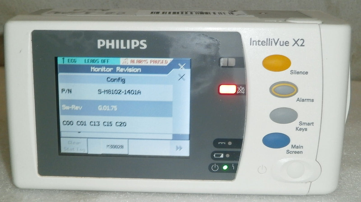 Philips IntelliVue Intelli Vue X2 Vital Sign Patient Monitor M3002A Rev G