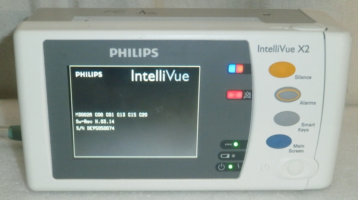 Philips IntelliVue Intelli Vue X2 Vital Sign Patient Monitor M3002A Rev H
