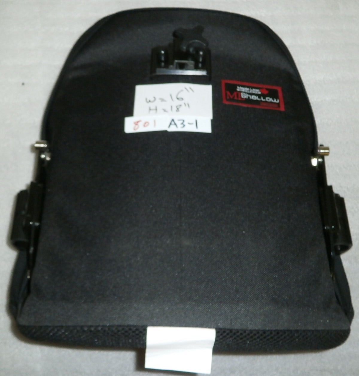 MAPLE LEAF SHALLOW WHEELCHAIR BACK VERY GOOD CONDITION 16x18"