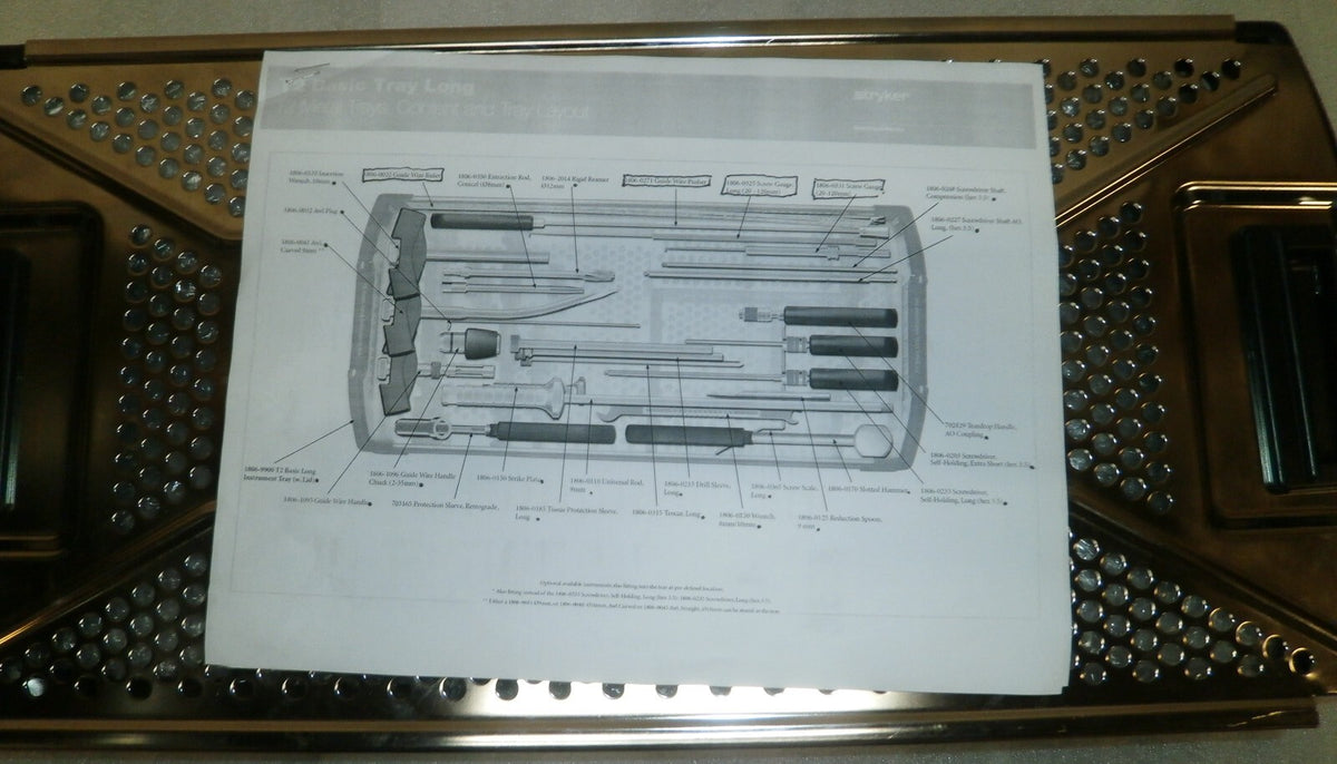 STRYKER T2 Basic Long Instrument Set 1806-9901