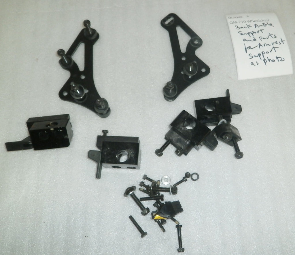 Wheelchair Quickie QM-710 Back Support and Parts for Arm rest Support as Photo