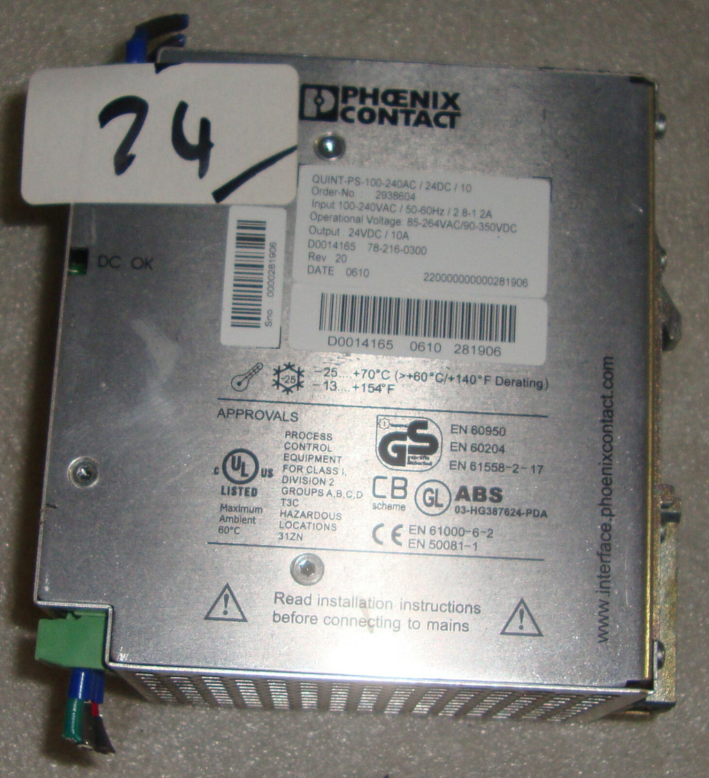Phoenix Contact 2938604 Quint-Buffer24DC20 Buffer Module 24Vdc 10A -SMC ARG20-N0