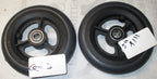 Lot / Set of 2 Rubber Front Caster Wheels 5" x 1" For Wheelchair