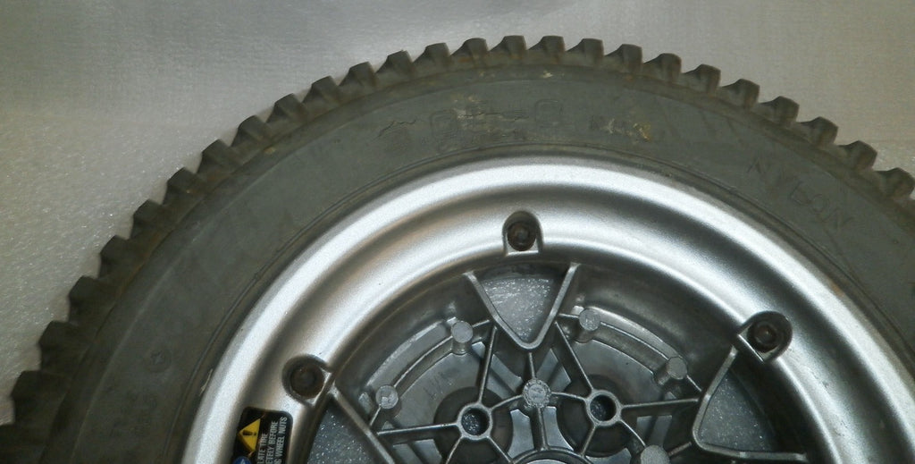 QUANTUM Q6 EDGE WHEELCHAIR WHEELS POWERTRAX 3.00-8 SOLID USED GOOD CONDITION