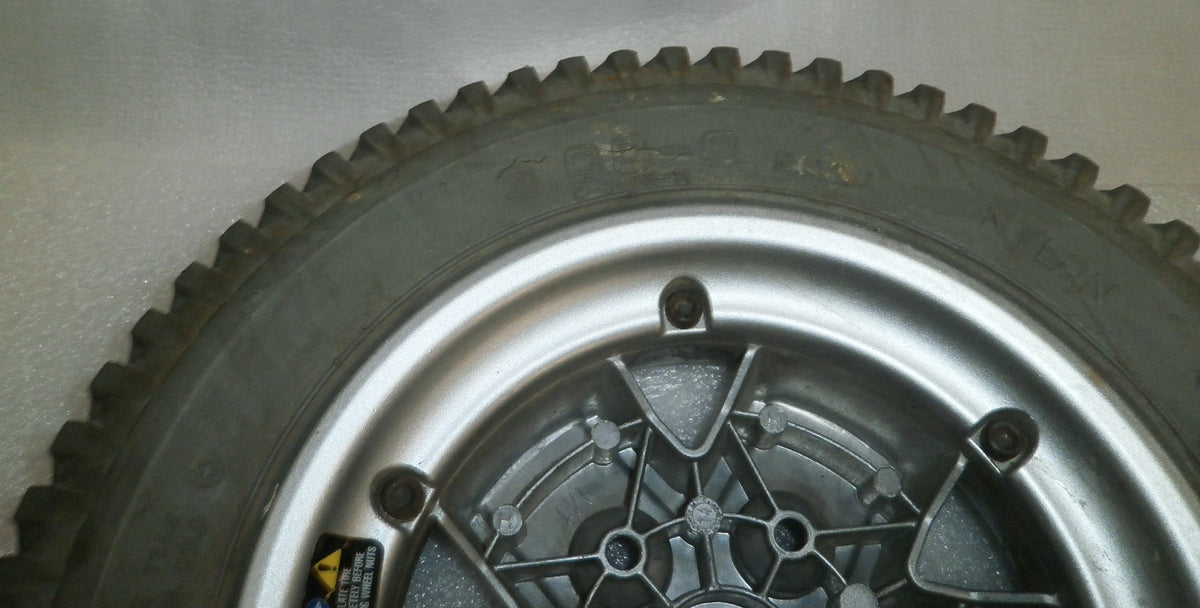 QUANTUM Q6 EDGE WHEELCHAIR WHEELS POWERTRAX 3.00-8 SOLID USED GOOD CONDITION