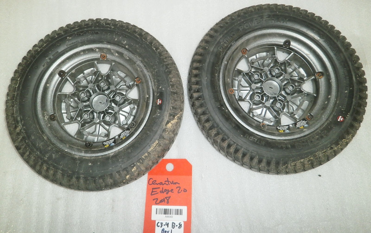 SET OF 2 QUANTUM EDGE 2.0 2018 POWER WHEELCHAIR WHEELS 3.00-8 PRIMO POWERTRAX