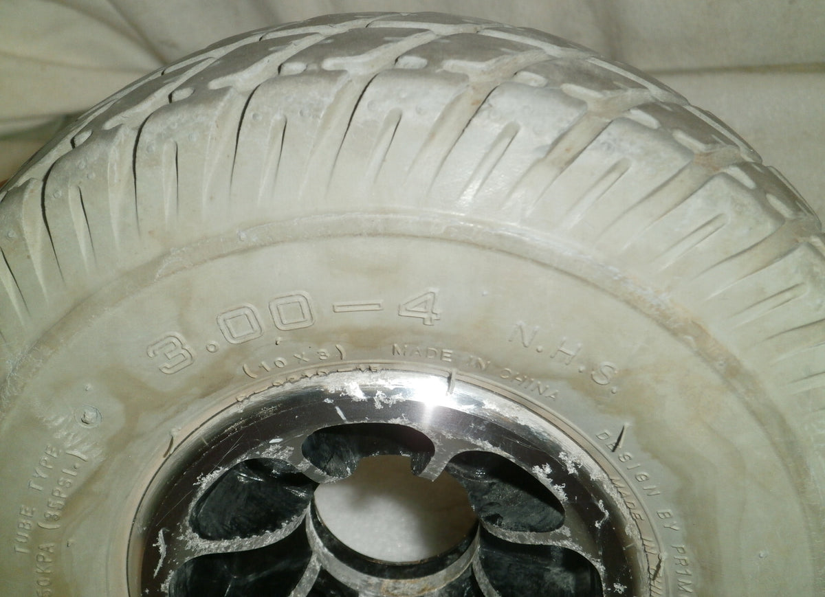 LOT OF 2 3.00-4 Primo Durotrap WHEELS SOLID FROM QUANTUM EDGE 2.0