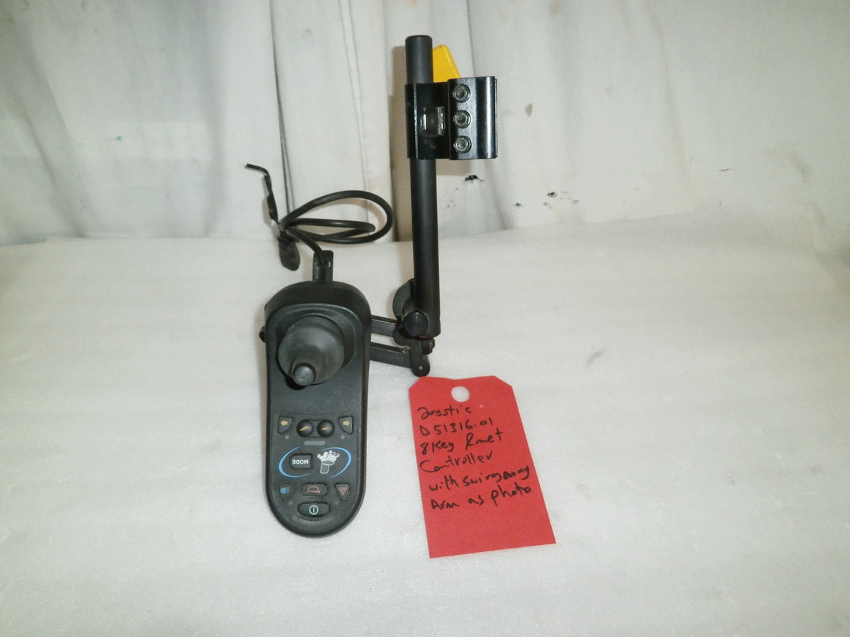 WHEELCHAIR JOYSTICK D51316.01 8KEY R NET WITH SWING AWAY ARM GOOD CONDITION
