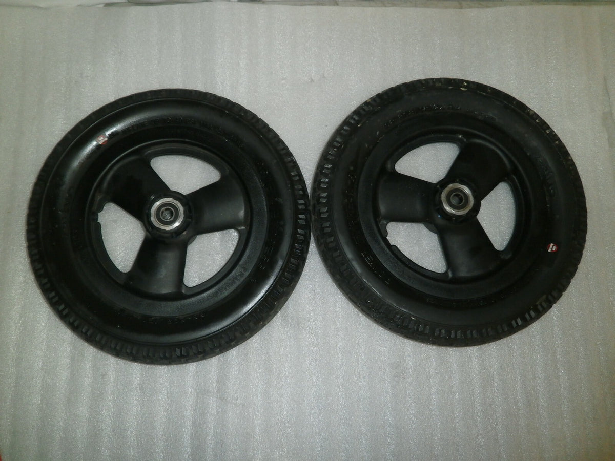 LOT OF 2 QUICKIE IRIS WHEELS PRIMO POWER EXPRESS 62-203 W/ AXLE AS PICTURES