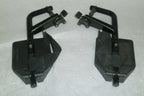SET OF WHEELCHAIR FOOT REST GOOD CONDITION WITH MOUNT PLATES DIMENSION AS PHOTO