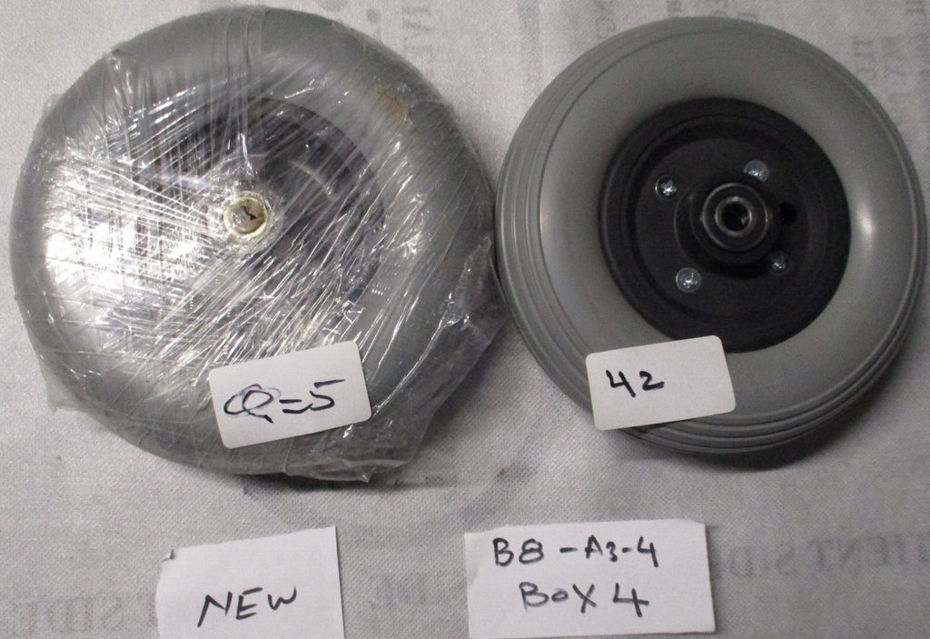 SET OF 2 PRIDE WHEELS WHLASMB1112 WHEEL ASSY CASTER 200 X 50, W608ZZ BEARING SLE
