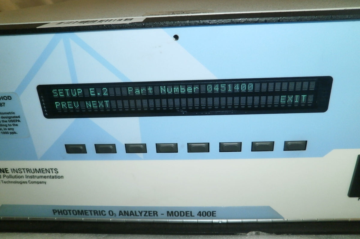 Teledyne Instruments 400E O3 Analyzer Part Number 042000000