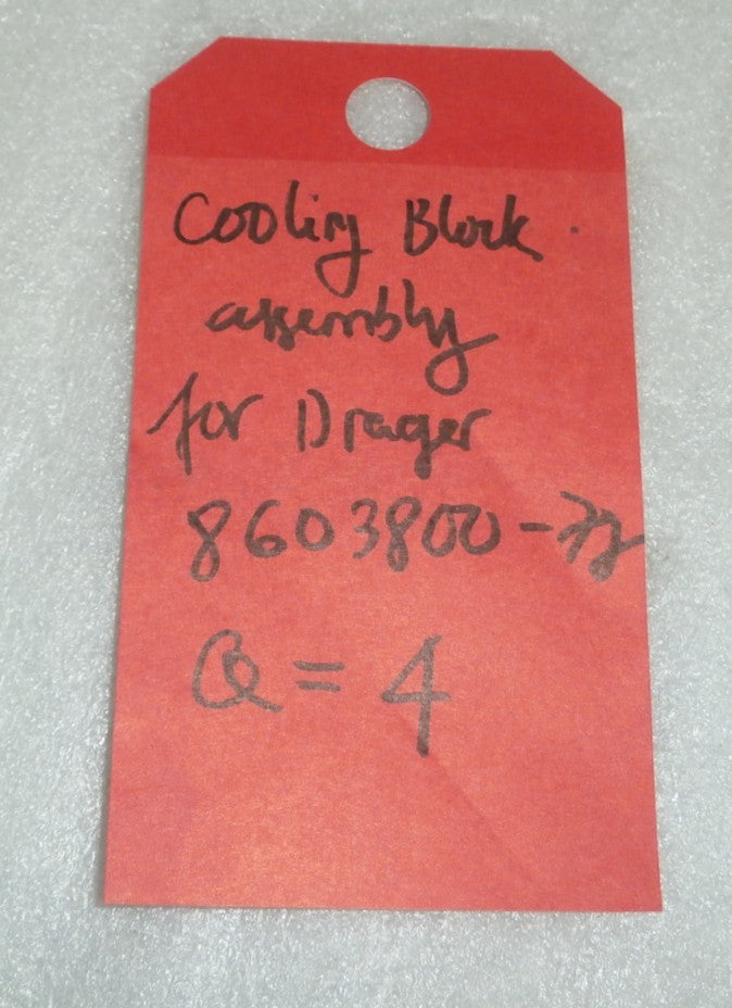 COOLING BLOCK ASSEMBLY FOR DRAEGER PRIMUS 8603800-77
