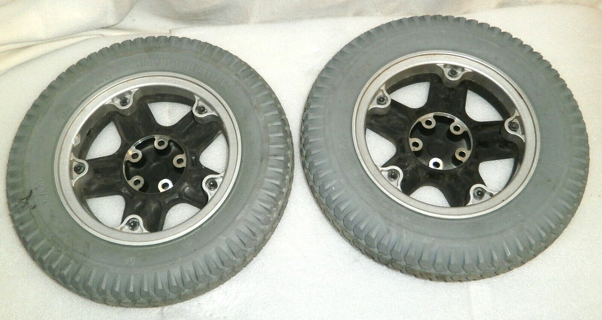Set of 2 Primo Powertrax J6 Powerchair Wheels 3.00-8/C-2486-5