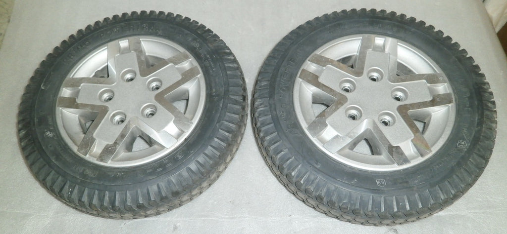 QUANTUM Q6 EDGE HD WHEELCHAIR WHEELS 3.00-8 SOLID GOOD CONDITION