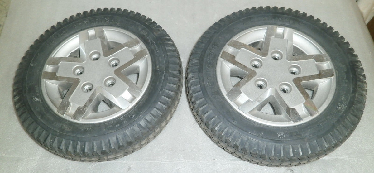 QUANTUM Q6 EDGE HD WHEELCHAIR WHEELS 3.00-8 SOLID GOOD CONDITION
