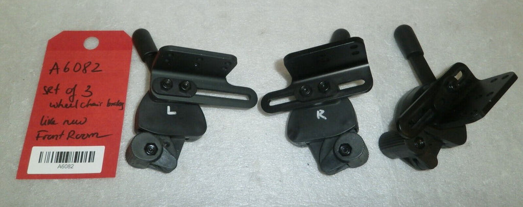 Set of 3 Wheel Locks Wheelchair Hand Brake Pull Push Assembly