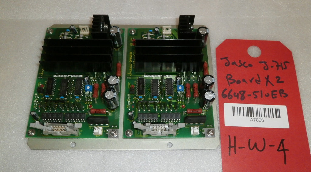JASCO-J-715 BOARD 6648-510EB X2 USED GOOD CONDITION
