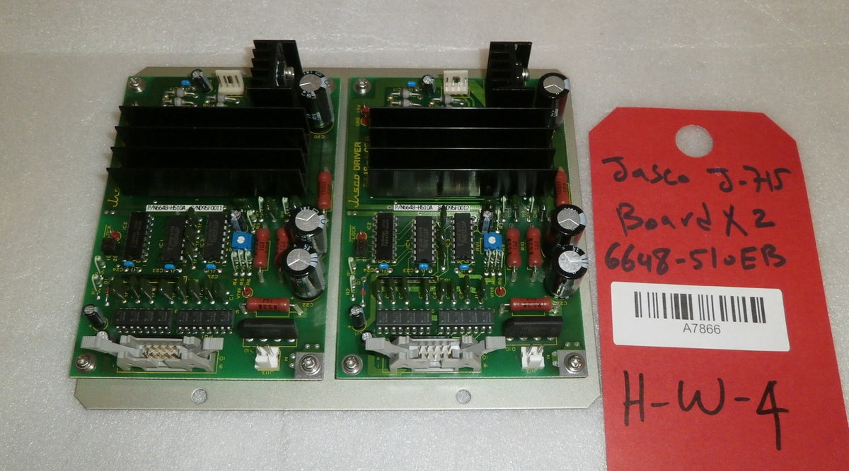 JASCO-J-715 BOARD 6648-510EB X2 USED GOOD CONDITION