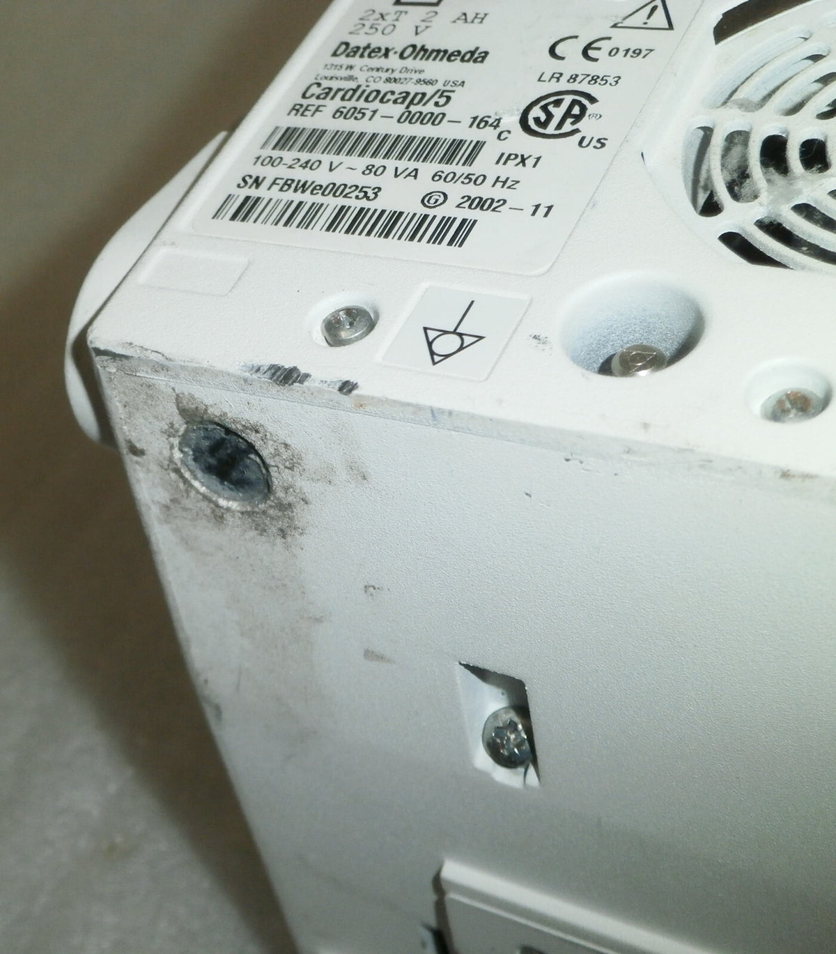 GE Datex-Ohmeda CardioCap 5 Monitor