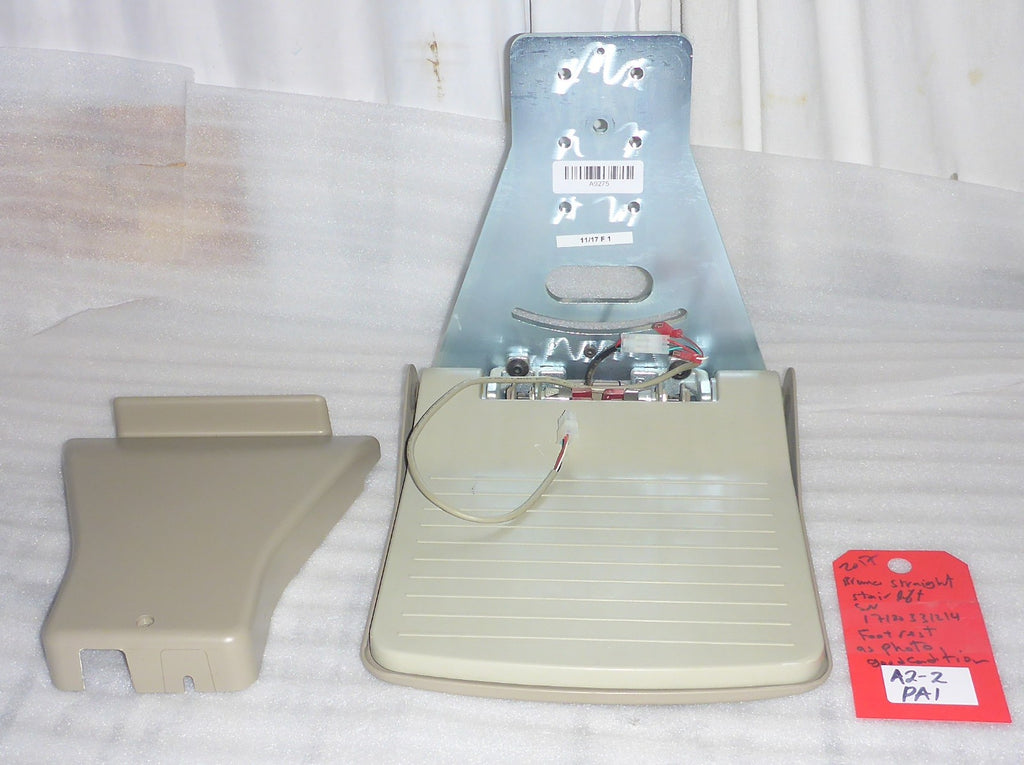 2017 BRUNO STRAIGHT STAIR LIFT 17120331214 FOOTREST USED GOOD CONDITION